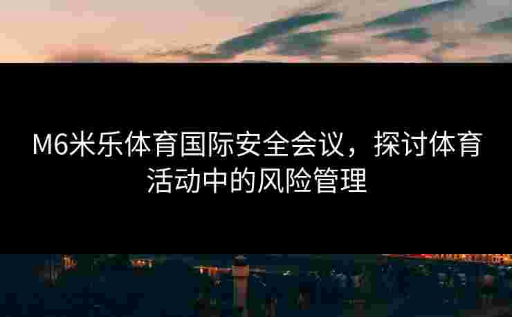 M6米乐体育国际安全会议，探讨体育活动中的风险管理