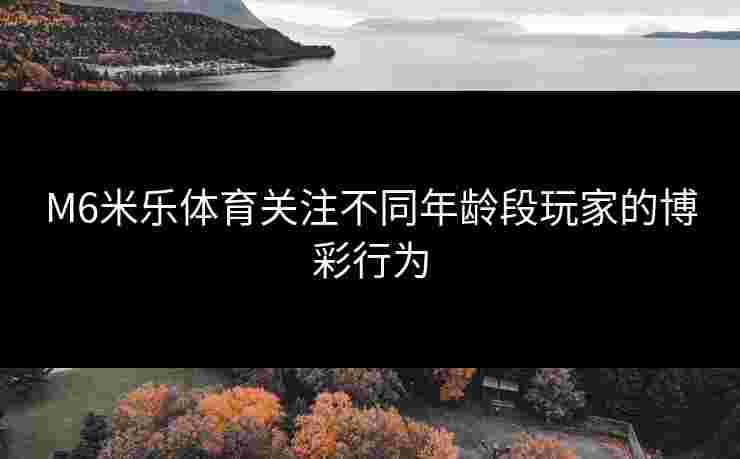 M6米乐体育关注不同年龄段玩家的博彩行为