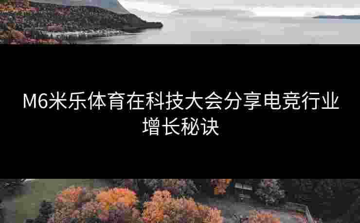M6米乐体育在科技大会分享电竞行业增长秘诀